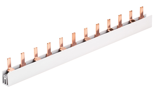 Шина соединительная тип PIN 2 полюса 80А( 54 модуля L = 1 метр )