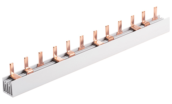 Шина соединительная тип PIN 3 полюса 80А( 54 модуля L = 1 метр )