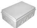 Коробка распределительная 40-0331 для о/п безгалогенная без гермовводов (HF) 260х175х90 серая