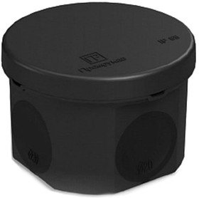 Коробка распределительная 60-0110-9005 для п/м 2х-компонентная безгалогенная (HF) 70х50 черная