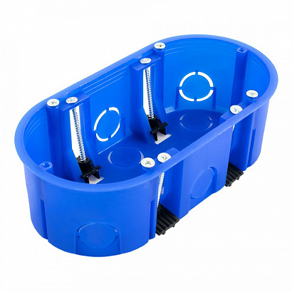 Коробка установочная ГСК 80-0620 безгалогенная (HF) 140х68х46 двухместная Промрукав