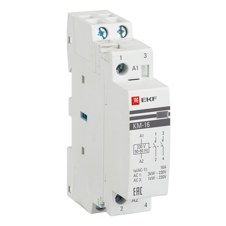 Контактор модульный КМ 25А 2NО (1 мод.) EKF PROxima